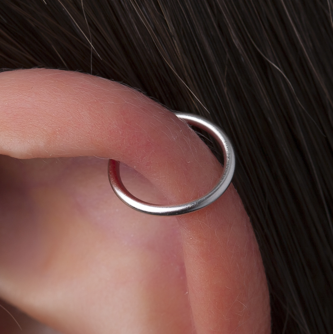 AURRARİ Women's Silver Color 2-Piece Vintage Cuff (Cartilage Earrings)
