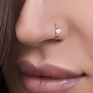 opal nose piercing