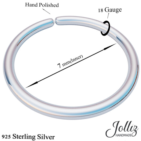 silver snug nose ring Piercing Hoop