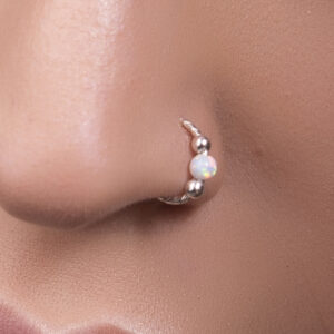 opal nose hoop