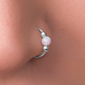 opal nose jewelry