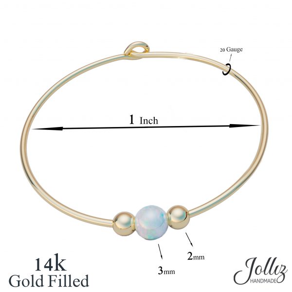 14k gold filled opal hoop earrings jolliz