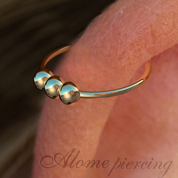 beaded nose ring