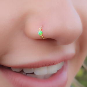 green nose piercing