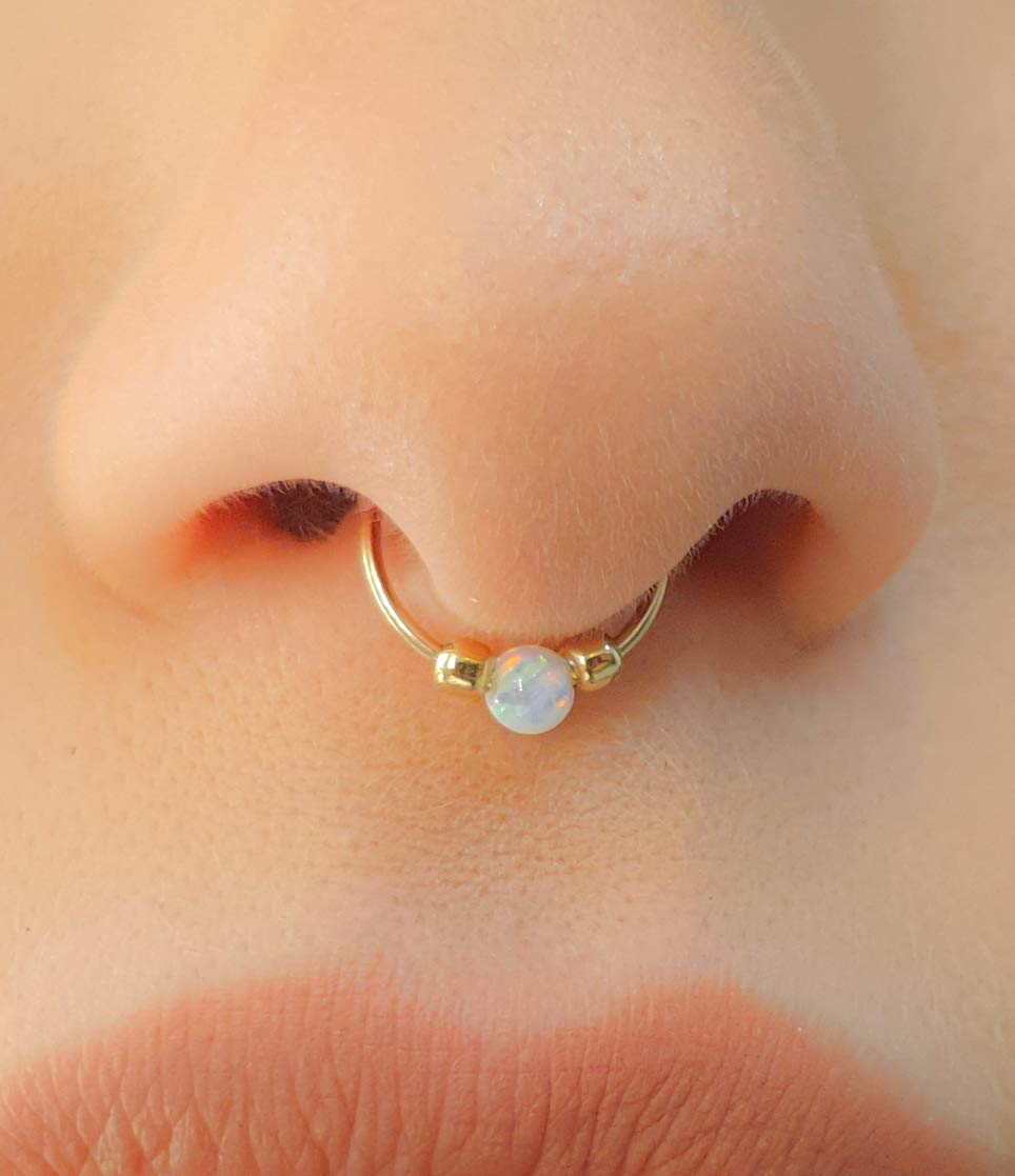 Claire's Rose Gold Crystal Faux Septum Nose Ring | Hamilton Place