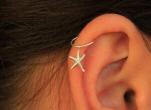star helix earrings