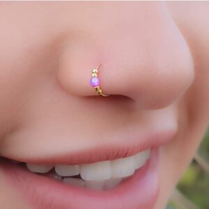 7mm gold nose ring