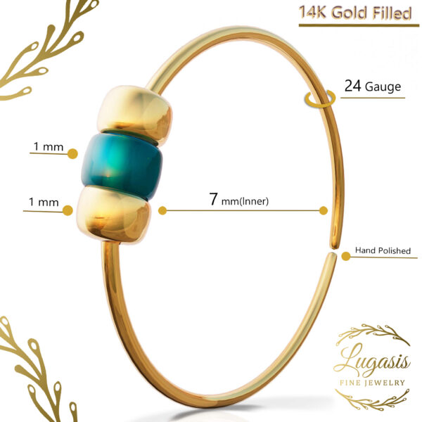 24 gauge gold nose ring
