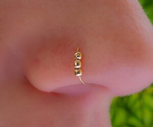 faux gold nose ring