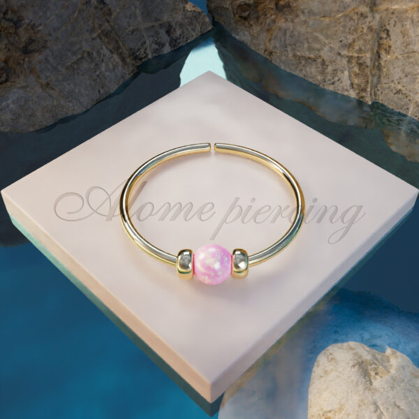 14k gold filled pink opal tiny nose ring jolliz