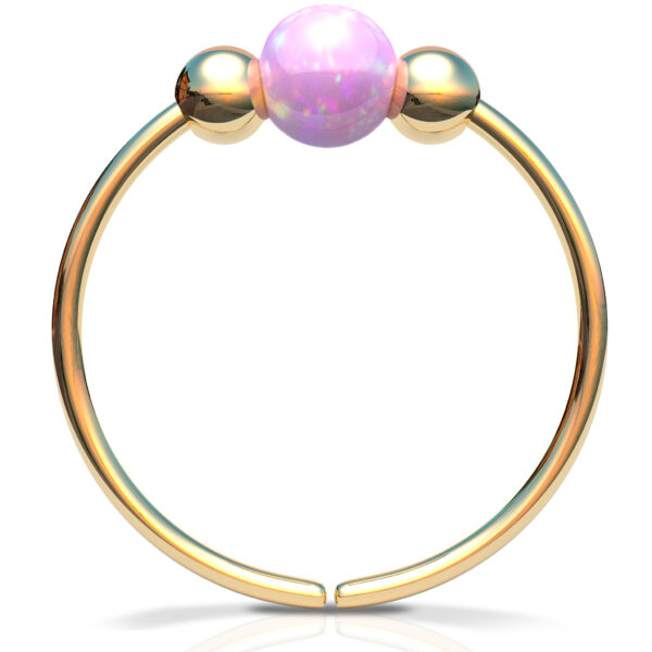 14k gold filled pink opal nose ring jolliz