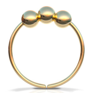 gold helix ring