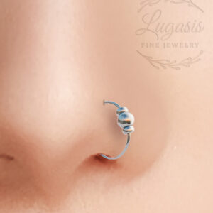 sterling silver nose ring