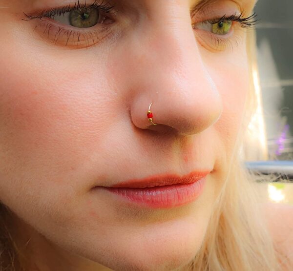 colored nose rings
