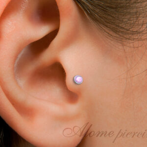 opal tragus earring