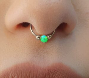septum piercings opal