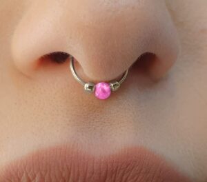 pink septum jewelry