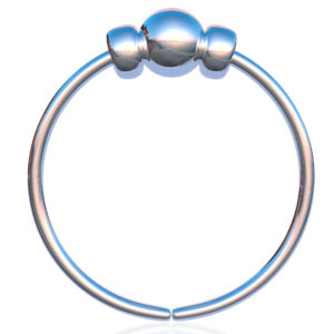 8mm silver nose ring