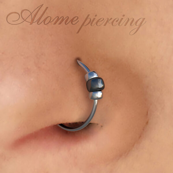 real silver nose rings
