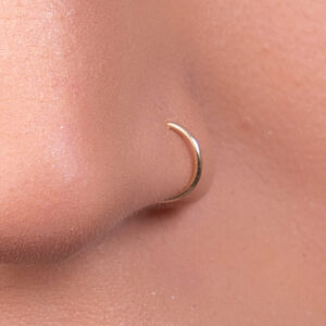 Gold Nose Ring Thin 14K Gold Filled Nose Piercing
