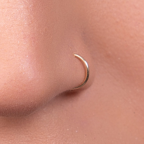 14k Gold Layered Nose Ring – DiaStudio