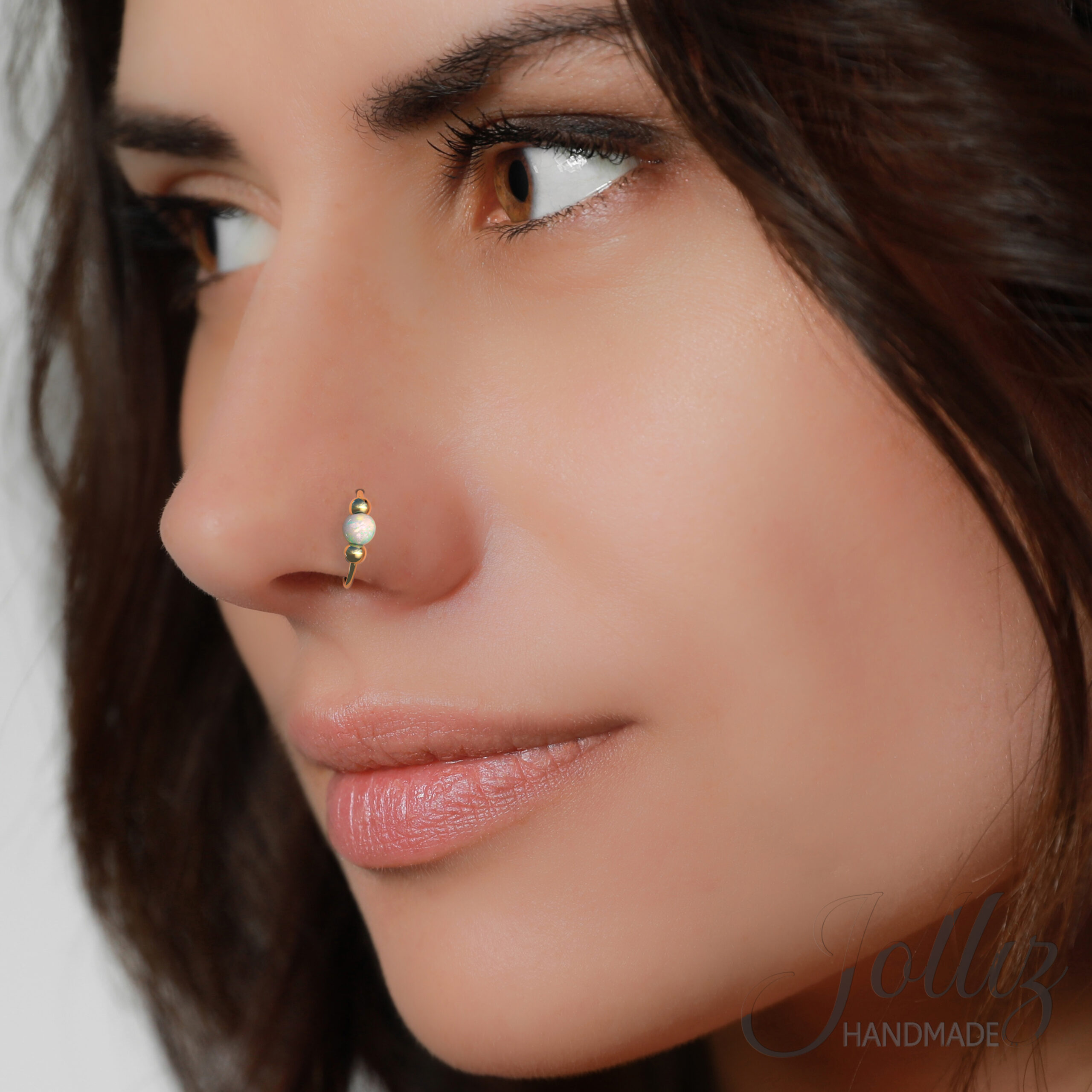 18k Gold Open Nose Ring | Alluring Body-saigonsouth.com.vn