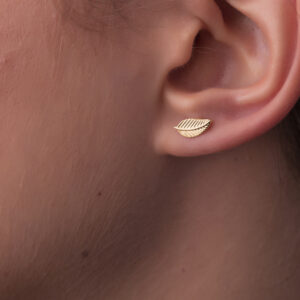 14K Gold Filled leaf stud earings jolliz