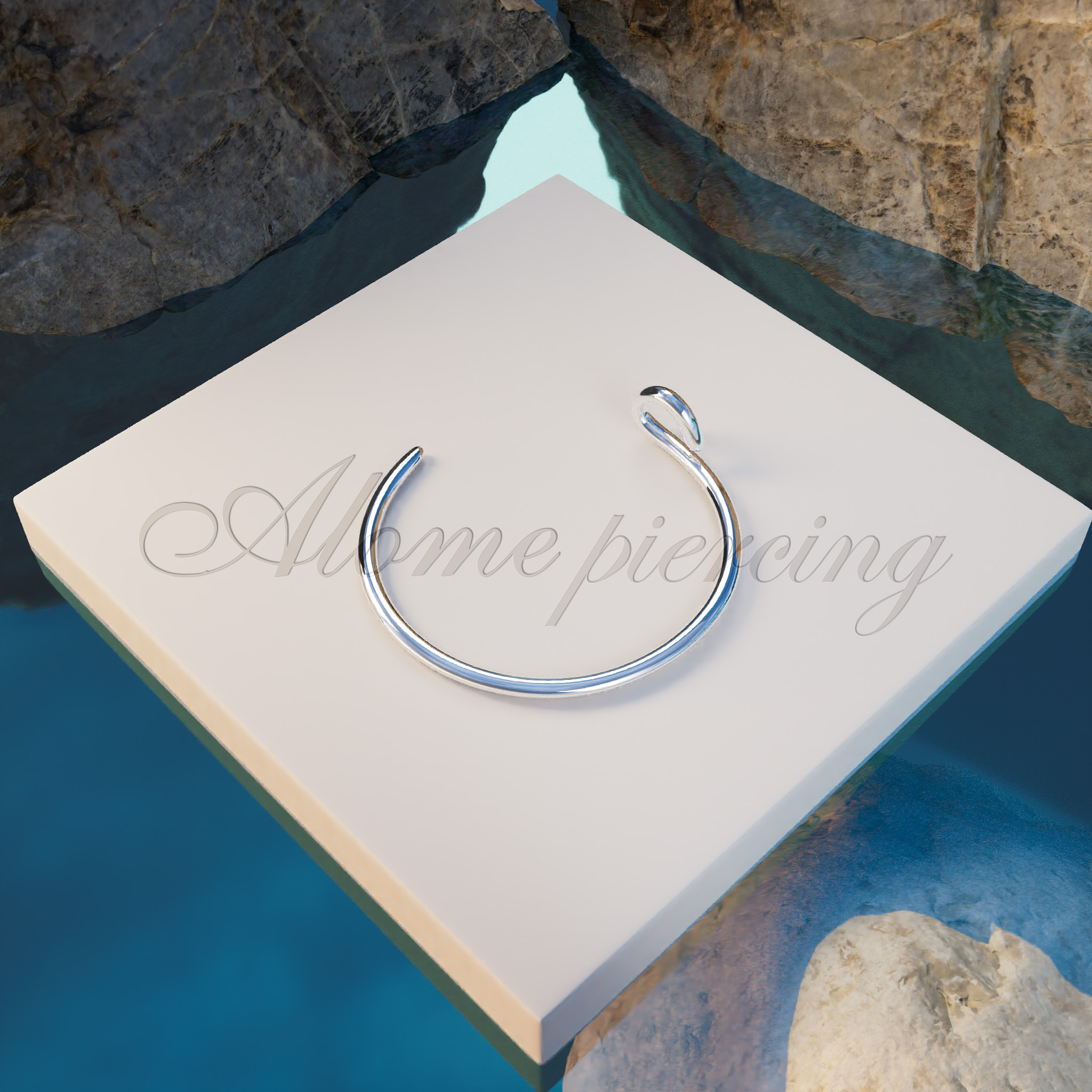  Fake Clip On Nose Ring 24g - No Piercing Needed - Smooth Tiny  925 Silver Fake Nose Piercing : Handmade Products