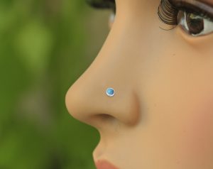 Turquoise Nose Stud Piercing