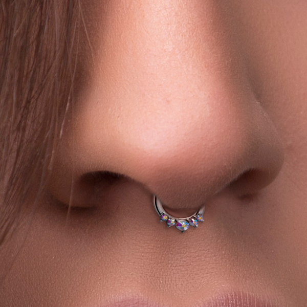 opal septum piercing