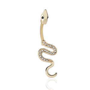 snake belly button ring