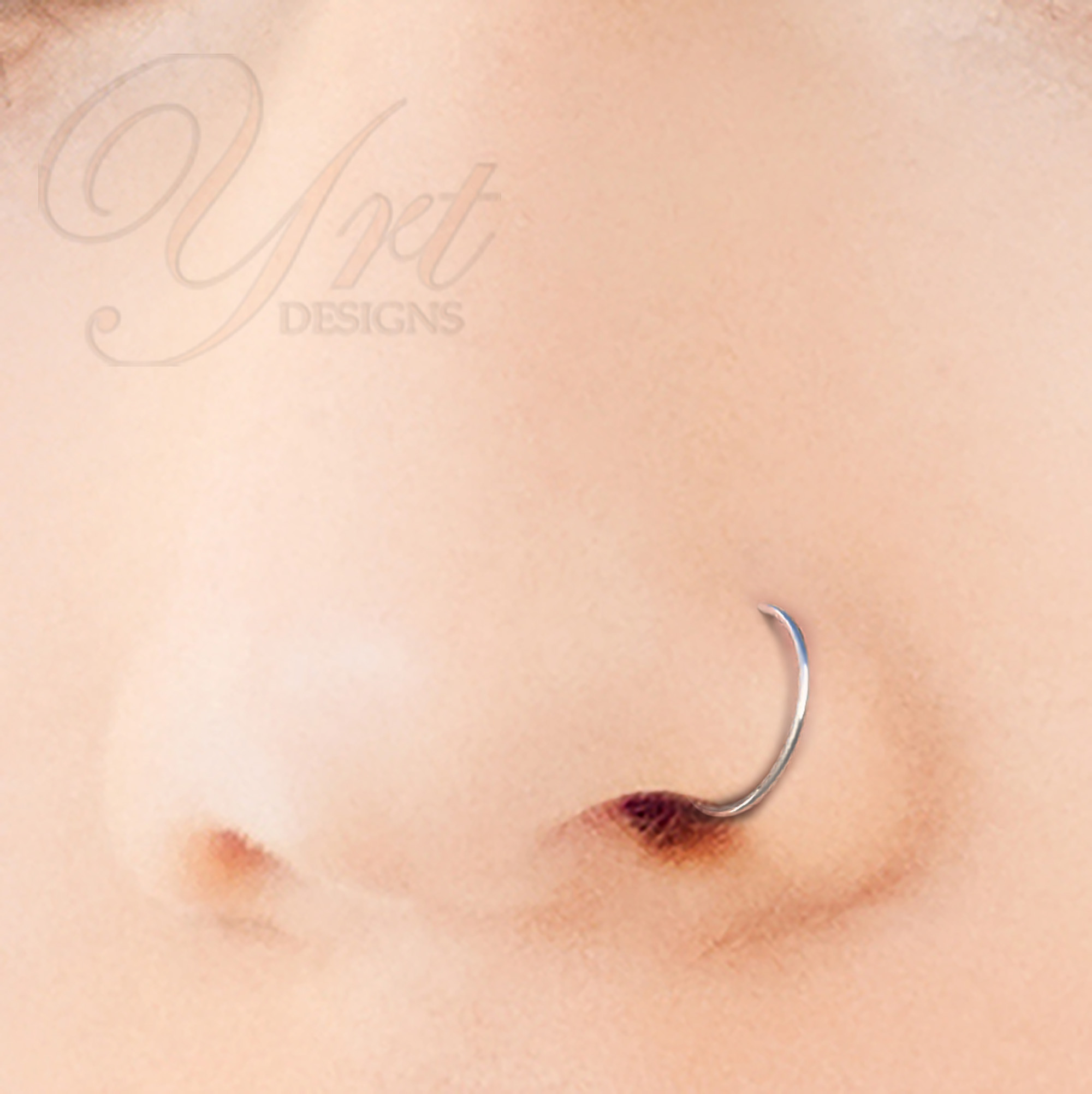 14k Gold Filled Faux Clip-On Nose Ring 24g - No Piercing Needed - Jolliz