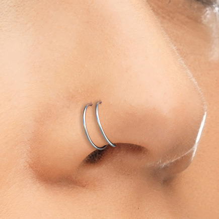 Buy Silver Nose Ring | Order Silver Nose Pin Online | Shipping FREE | ANARO  FASHIONS