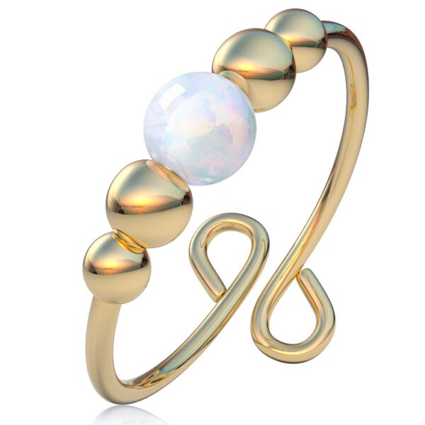 opal fidget ring band