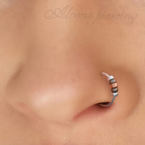 nose ring bronze beads