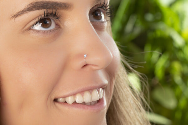 faux nose ring jewelry opal