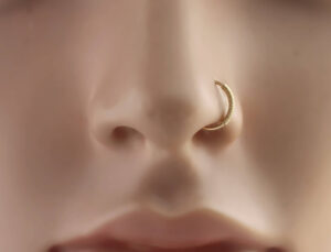 nose ring hoop gold wire