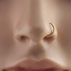 nose ring hoop gold wire