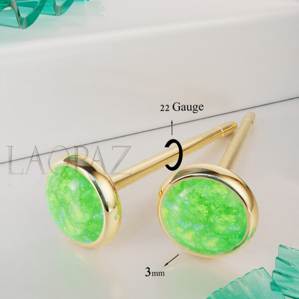 pair of ear studs sizes