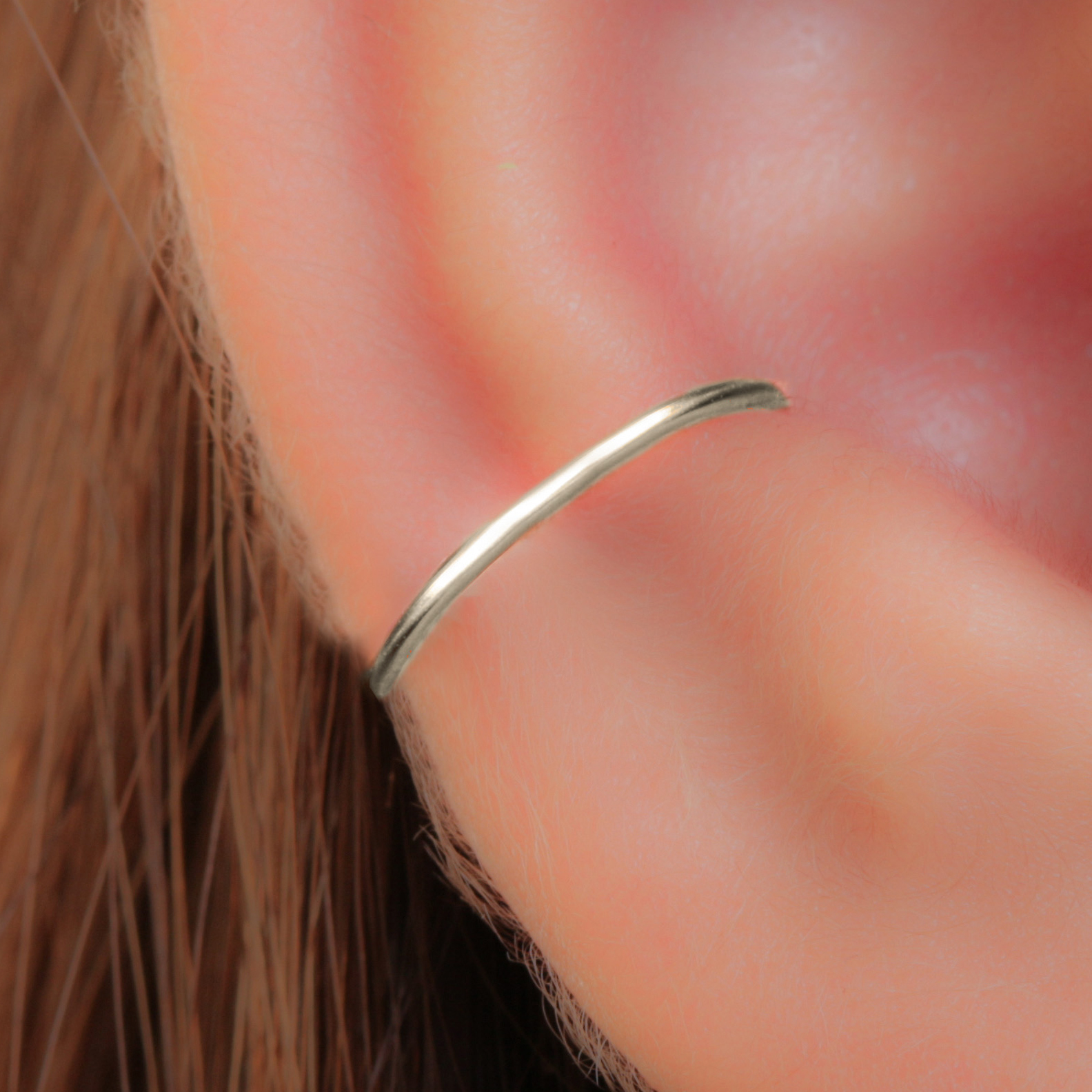 Conch Earring Hoop Crystal Piercing Ring 20g 13-16mm Gold Sterling Silver  925 | eBay