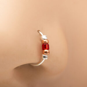 beaded nose ring